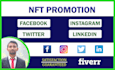 do nft promotion on social media