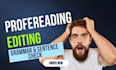 edit for grammar, spelling, format, punctuation check within 24 hours