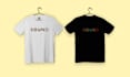 design any clean minimalist typographic t shirt