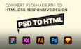 convert figma to HTML, xd to HTML, PSD to HTML, responsive bootstrap