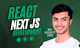 build react js next js website with tailwind css