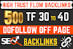 boost the ranking of your website with high tf SEO authority backlinks