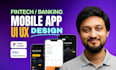 design fintech, wallet and banking mobile app UI UX design in figma