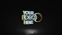 create metaverse glitch logo intro