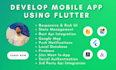 be your flutter front end developer and build android and ios app