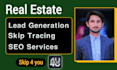 do real estate wholesale cold calling and skip tracing