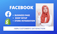 create facebook page, shop and integrate with shopify