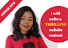 be your top selling website content writer, website copywriter