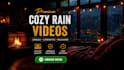 create 20 premium cozy rain videos