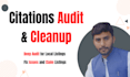 do manually local citations audit and cleanup for local SEO
