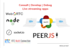 consult develop or debug live streaming apps using webrtc