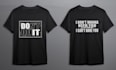 design a minimalist typography t shirt