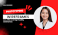 design wireframes,and do prototype in figma