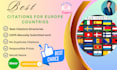 build top european local SEO citations for your business