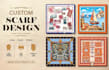 create scarf bandana shawl silk scarf pattern textile design