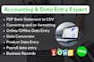 be your virtual assistant for financial data entry and bookkeeping