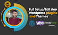 setup,edit wordpress woocommerce plugins