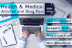 write microbiology, genetic, pharmacology blogs, and articles