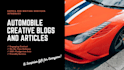 create SEO automobile content for car blogs and dealer