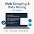 do web scraping, data mining, automation with python