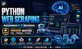 do python web scraping, automation and ai solutions