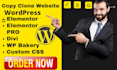 expert in copy clone website revamp using divi theme builder