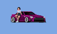 draw pixel art cars you want