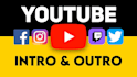 do youtube intro outro animated logo and lower thirds