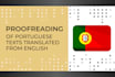 proofread and edit portuguese texts