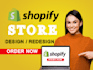 design, redesign shopify store, shopify dropshipping store, shopify website