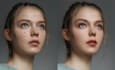 reshape face details nose, remove double chin, skin