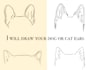 draw your dog,cat,horse ears