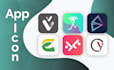 design modern professional app icon