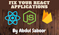 fix your react web application