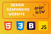 design HTML CSS bootstrap responsive website for you