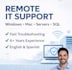 support you in windows, mac, servers and networks remotely