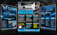 design modern car wash flyer, car service flyer, auto detailing flyer