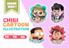 make cute chibi illustration
