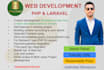 be laravel developer for you to enhance, develop web solution