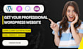 build your wordpress website with oxygen or elementor builder or blog design