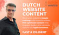 write creative SEO website content in dutch nederlands
