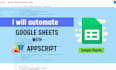 create and automate google sheets with formula and scripts
