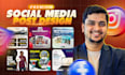 design social media posts, instagram post, facebook post, ads, fb ads, banners