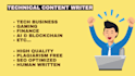 do technical research writing with SEO optimized content