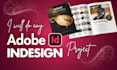 do any adobe indesign project