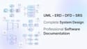 design professional uml diagrams, srs, erd, dfd and system architecture