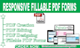 create stunning fillable PDF form and design PDF form
