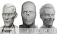 do a 3d head sculpture from pictures
