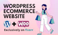 build ecommerce website or online store with wordpress woocommerce