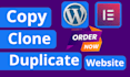 design, redesign, copy clone website using wordpress and elementor pro